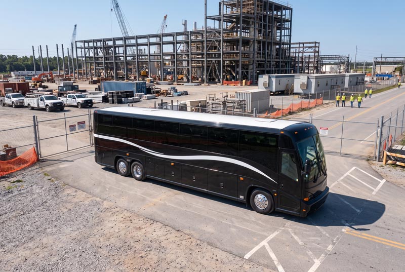 Construction Site Shuttle Bus Rentals in Brandon, FL